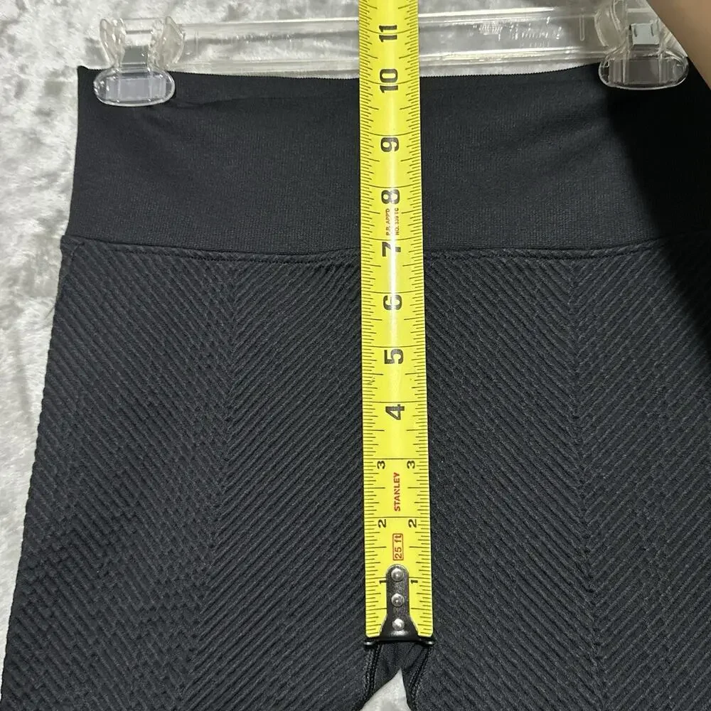 NWT Calvin Klein Sport Performance Leggings Womens Size M Black Textured Stretch - Picture 6 of 13
